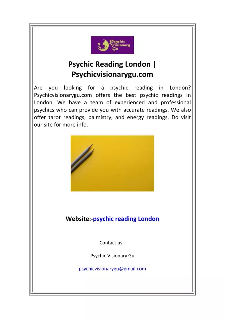 psychic reading london psychicvisionarygu com