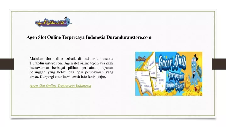 agen slot online terpercaya indonesia