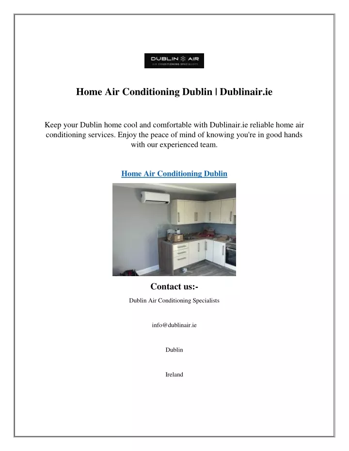 home air conditioning dublin dublinair ie