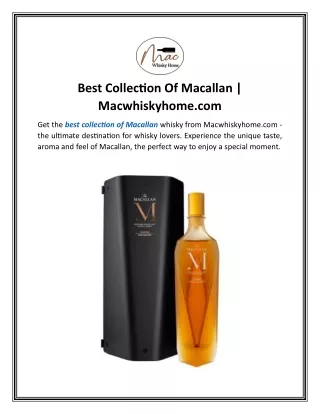 Best Collection Of Macallan   Macwhiskyhome.com