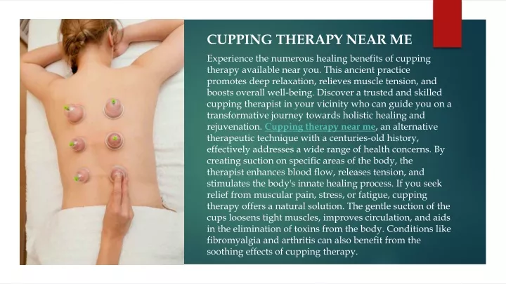 cupping therapy near me