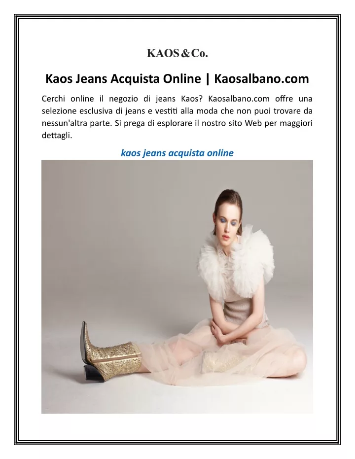 kaos jeans acquista online kaosalbano com