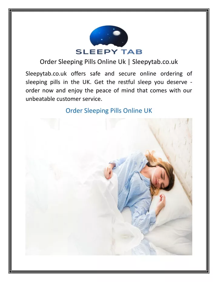 order sleeping pills online uk sleepytab co uk
