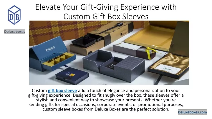 elevate your gift giving experience with custom gift box sleeves