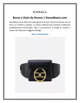 borse e zaini da donna kaosalbano com