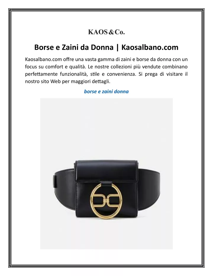 borse e zaini da donna kaosalbano com