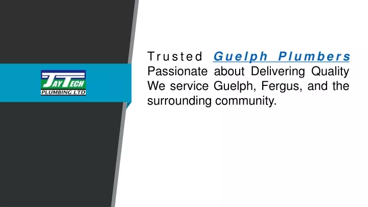 trusted guelph plumbers passionate about