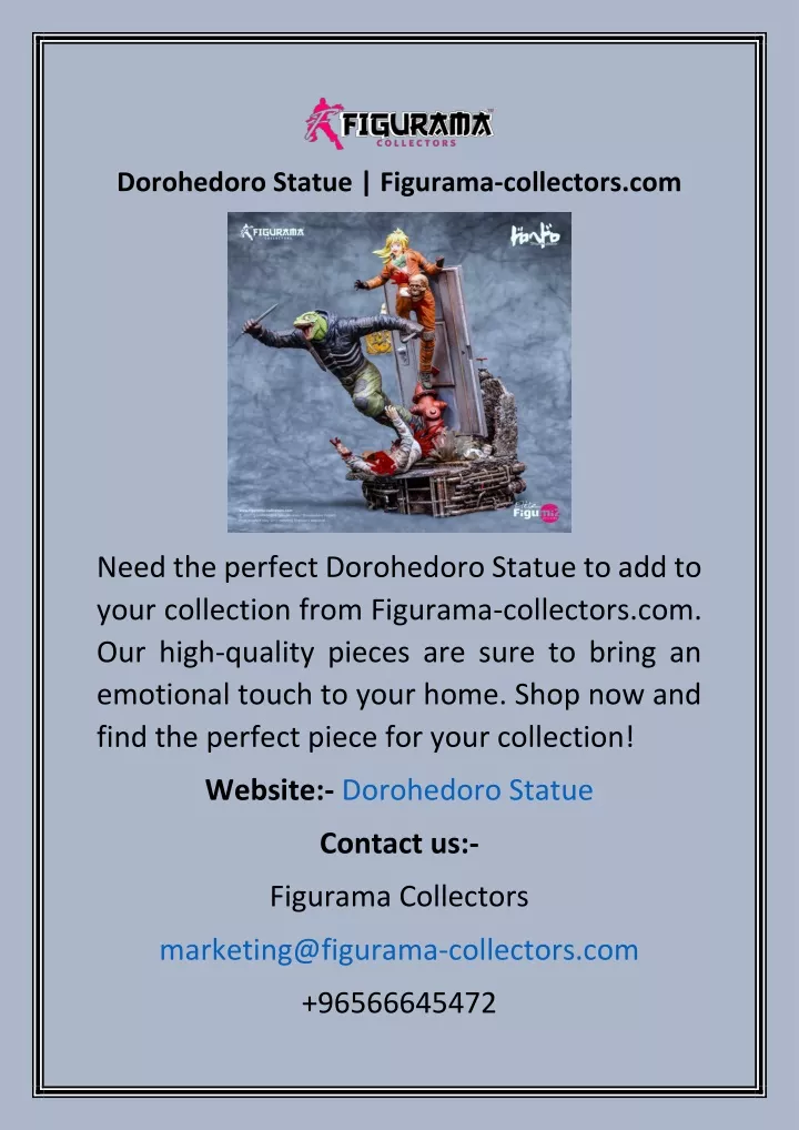 dorohedoro statue figurama collectors com