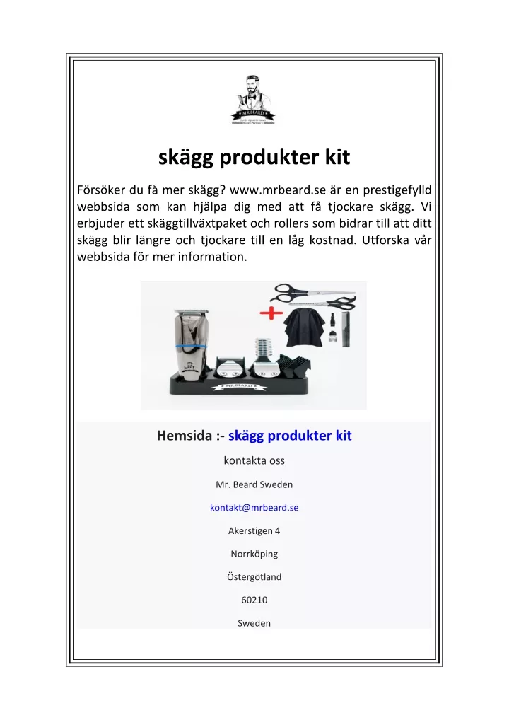 sk gg produkter kit