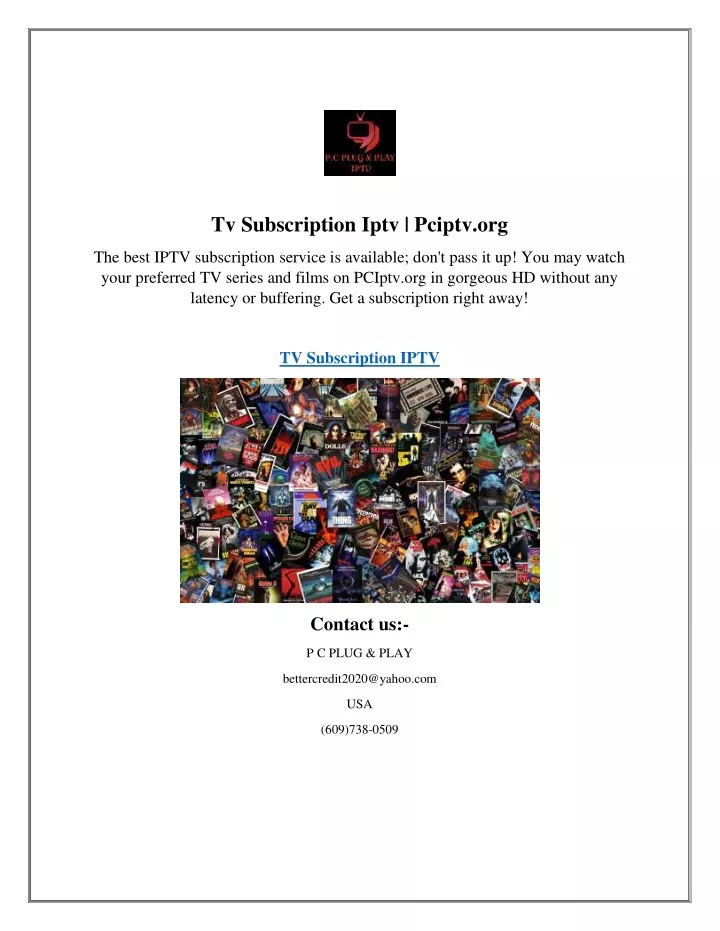 PPT - Tv Subscription Iptv Pciptv.org PowerPoint Presentation, free