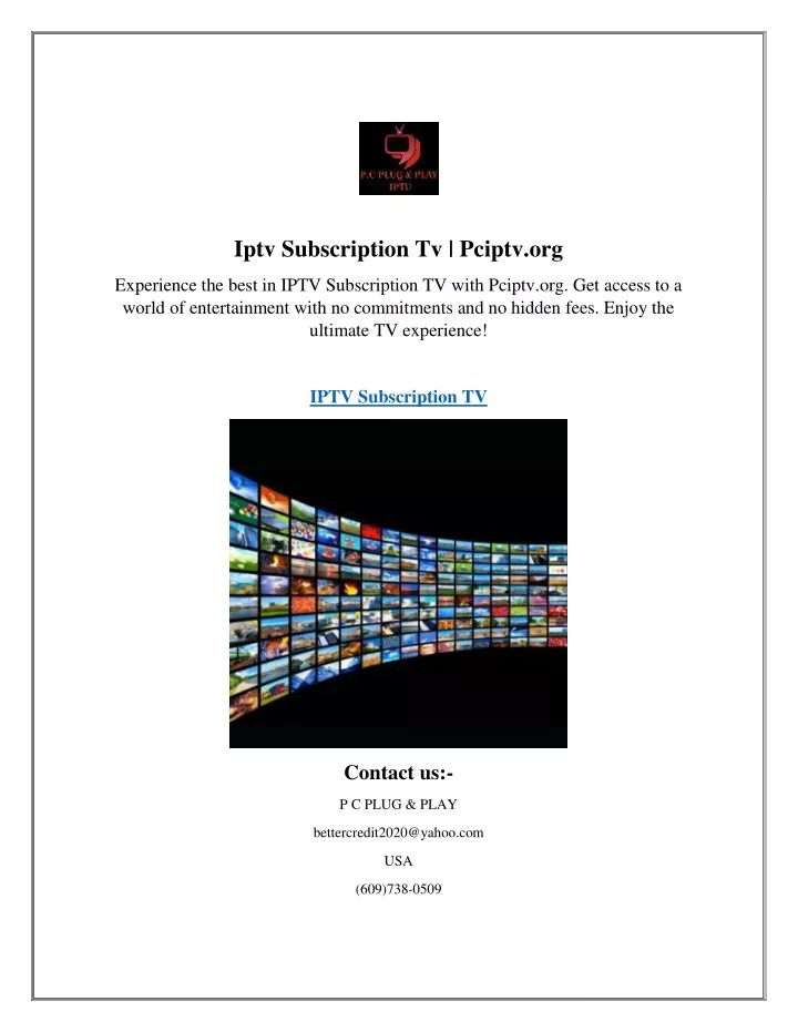 iptv subscription tv pciptv org