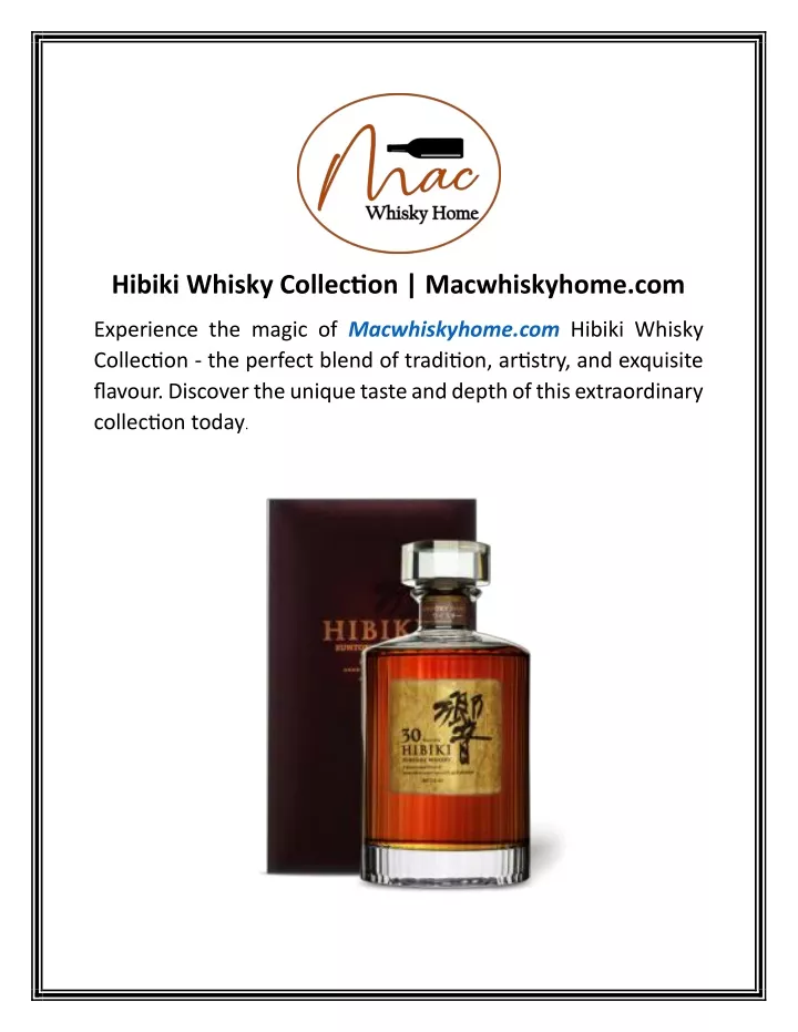hibiki whisky collection macwhiskyhome com