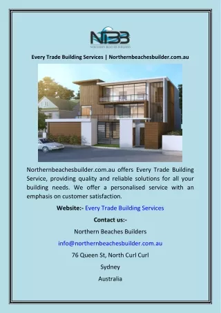 every trade building services