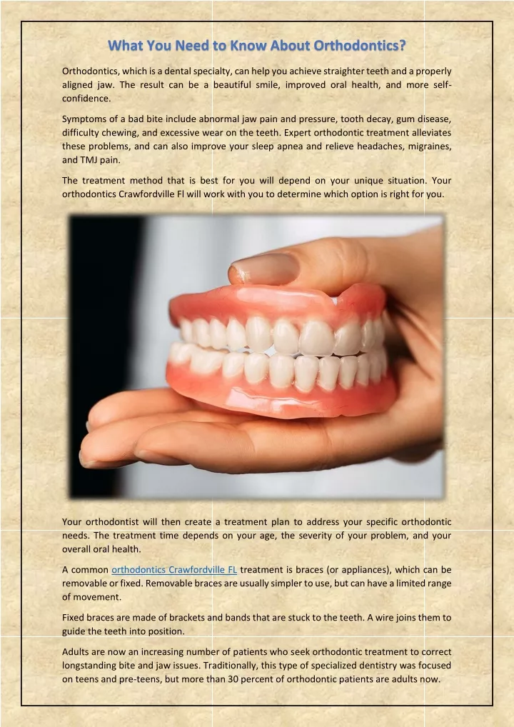 what you need to know about orthodontics