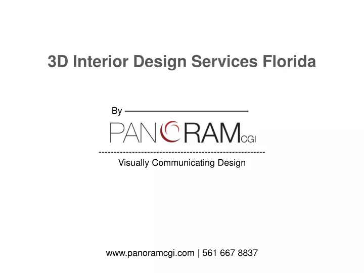3d interior design services florida