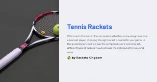 Buy Tennis Rackets Info | Rackets Kingdom