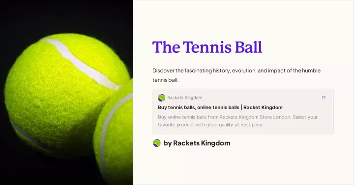 the tennis ball