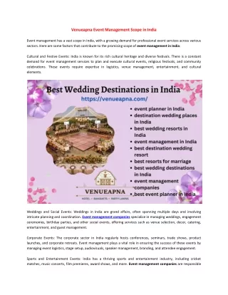 Best Wedding Resorts in India