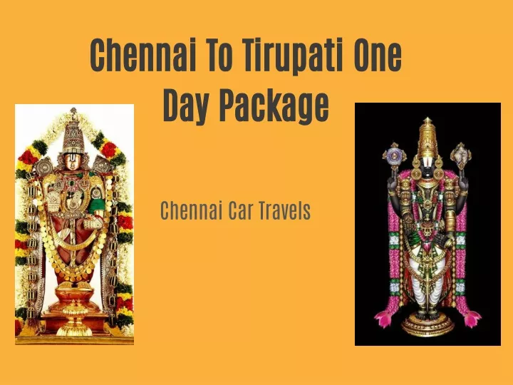chennai to tirupati one day package