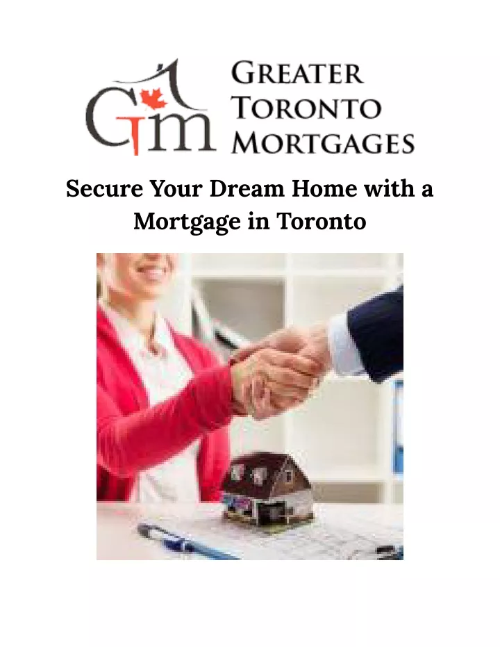 secure your dream home with a mortgage in toronto