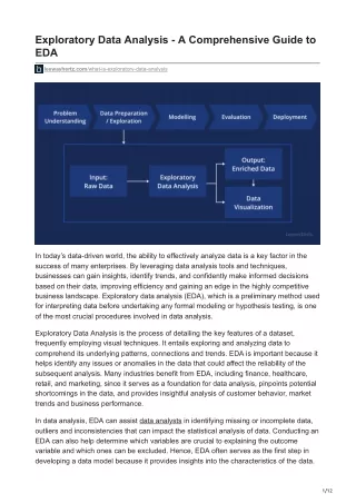 PPT - Exploratory Data Analysis - A Comprehensive Guide To EDA ...