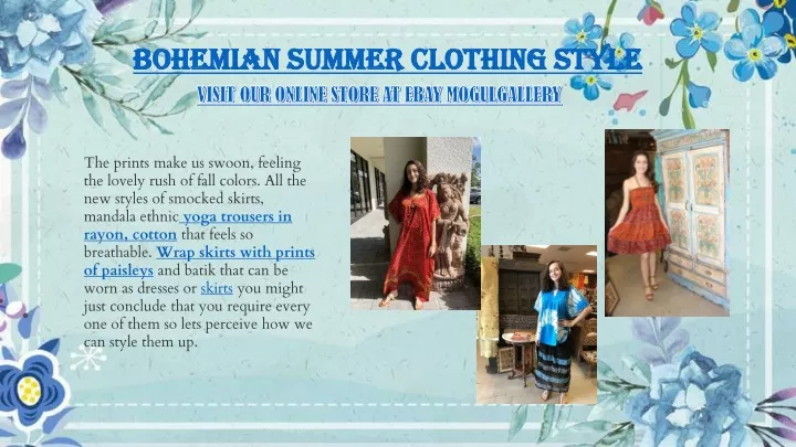 bohemian summer clothing style