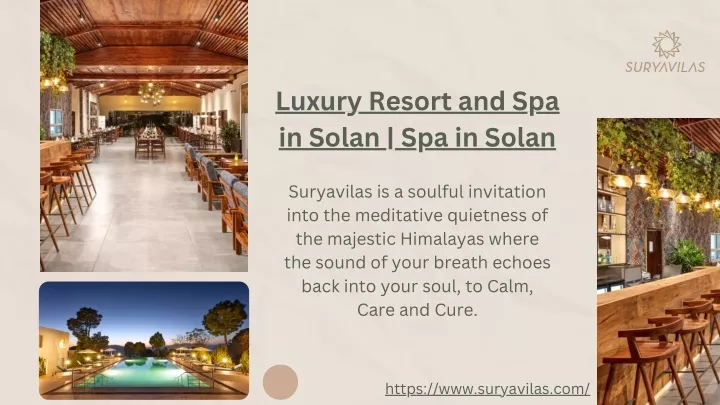 luxury resort and spa in solan spa in solan