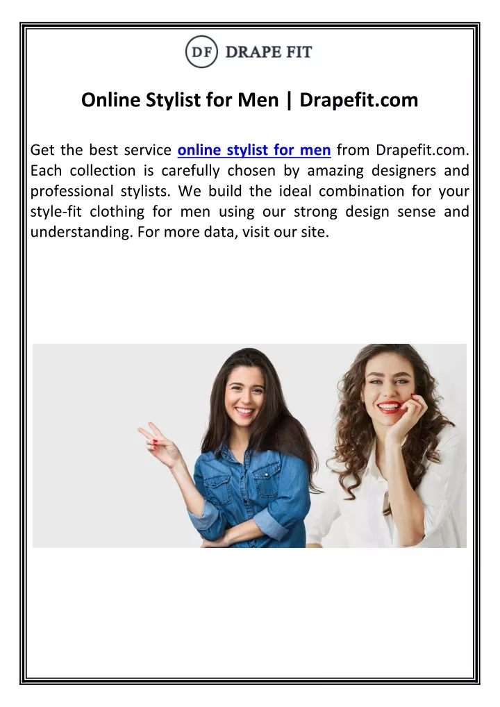 online stylist for men drapefit com