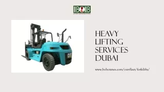 heavy lifting services dubai pptx