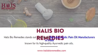 Best Ayurvedic Pain Oil Manufacturers in India