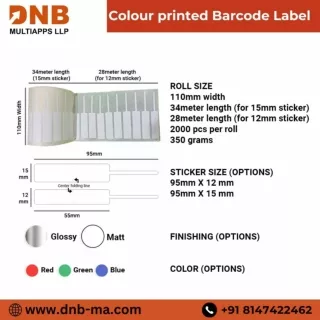 Dlance Barcode sticker printing near me |DNB multiapps LLP