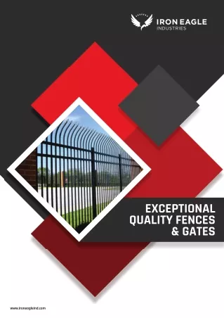 High Quality Fences & Gates from Iron Eagle Industries  Manufacture and Installer