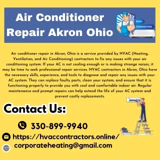 Air Conditioner Repair Akron Ohio