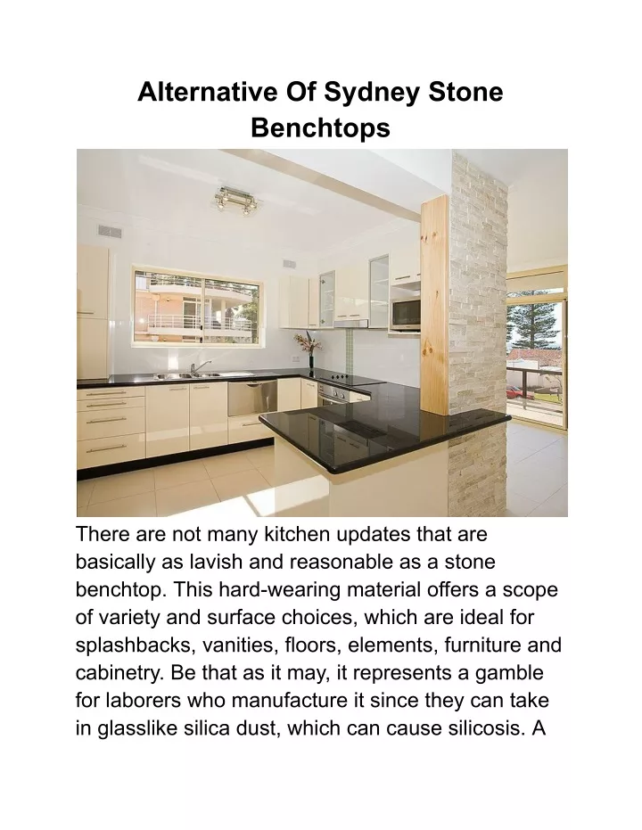 alternative of sydney stone benchtops
