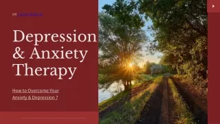 How To Overcome Depression And Anxiety With Suitable Therapy?