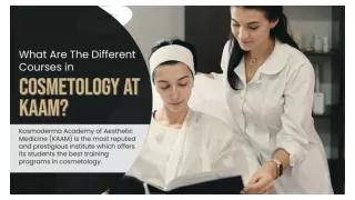 What Are The Different Courses in Cosmetology At KAAM?