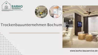 Trockenbauunternehmen Bochum