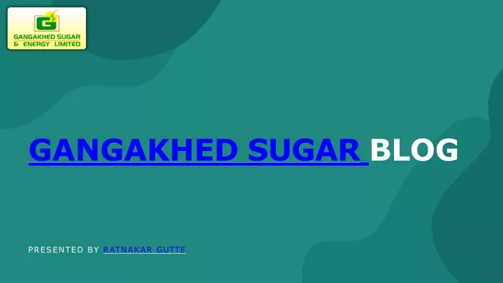 gangakhed sugar blog