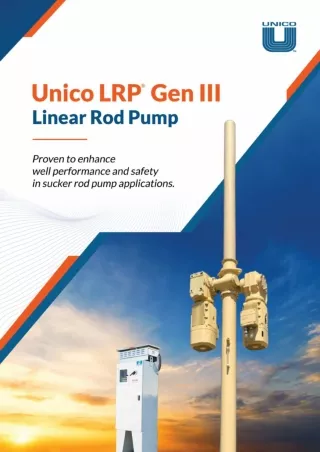 LRP Linear Rod Pump | Unico