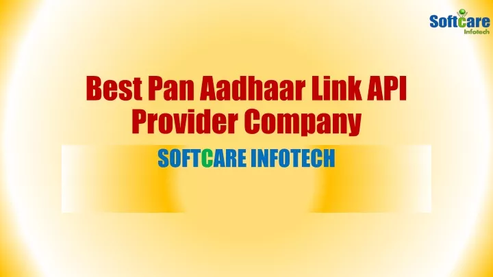 best pan aadhaar link api provider company