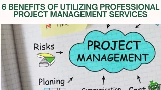 6 Benefits OF Utilizing Professional Project Management Services