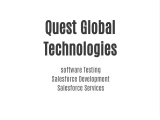 salesforce Development - Quest Global Technologies