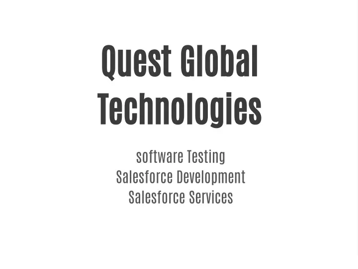 quest global technologies