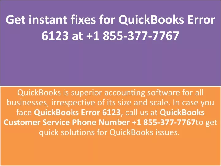 get instant fixes for quickbooks error 6123
