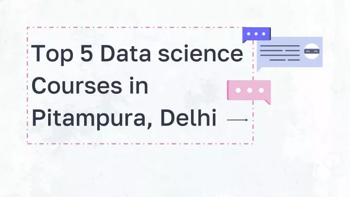 top 5 data science courses in pitampura delhi