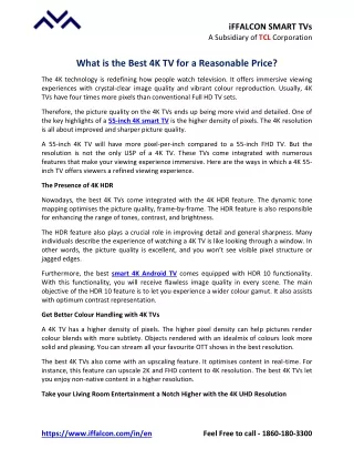 iffalcon smart tvs a subsidiary of tcl corporation