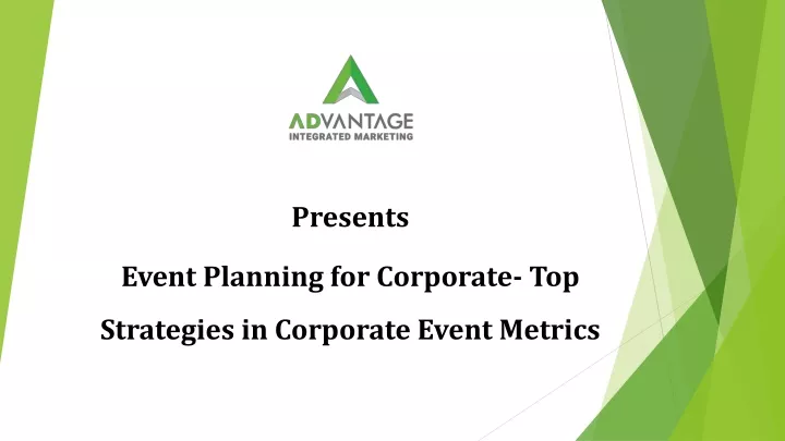 presents event planning for corporate