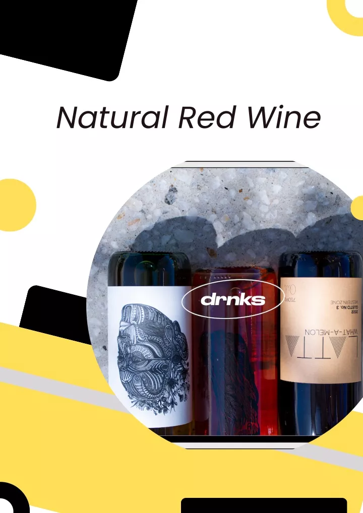 natural red wine