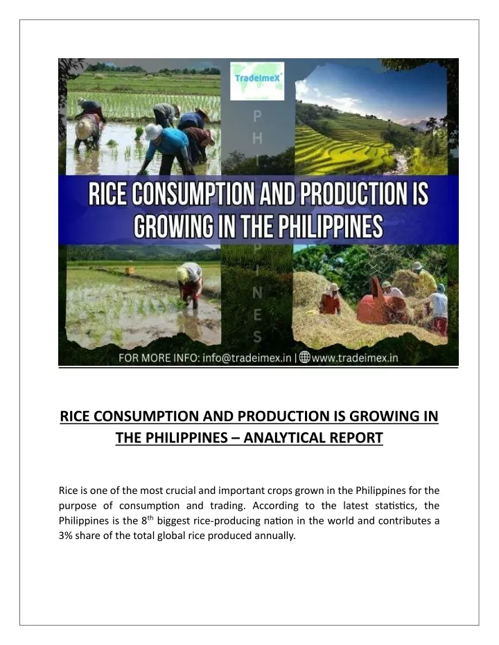 rice consumption and production is growing
