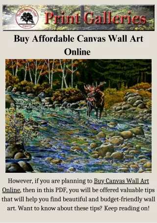 Buy Affordable Canvas Wall Art Online